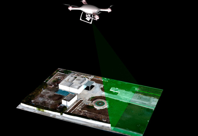 Dronenerhebung und Luftbildphotogrammetrie – Erstellung von 3D-Geländemodellen (DTM). Foto: © shutterstock Dronenerhebung und Luftbildphotogrammetrie – Erstellung von 3D-Geländemodellen (DTM). Foto: © shutterstock